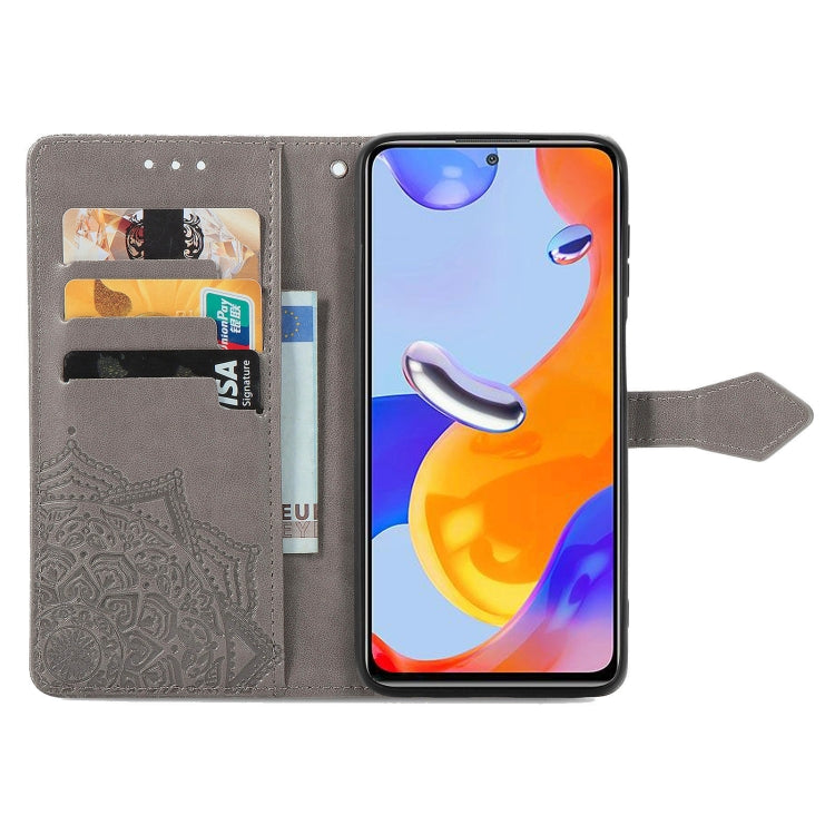 For Xiaomi Redmi Note 11 Pro 4G Global Mandala Flower Embossed Flip Leather Phone Case