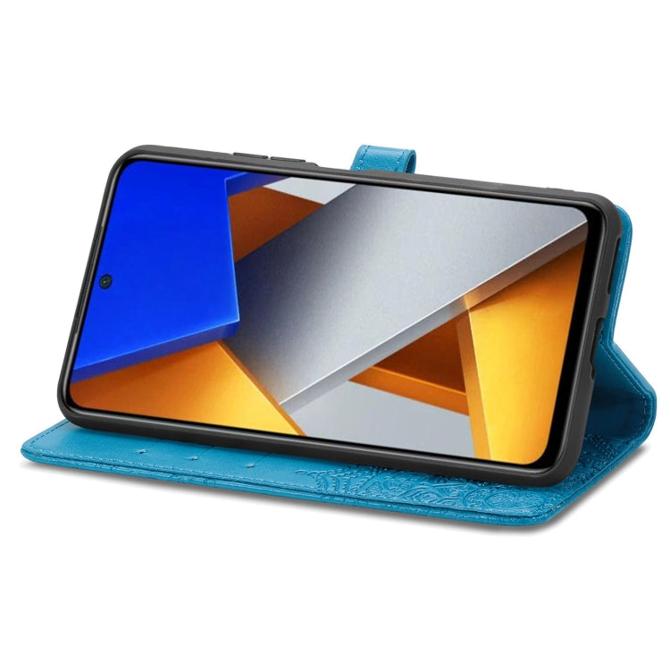 For Xiaomi Poco M4 Pro 4G Mandala Flower Embossed Flip Leather Phone Case