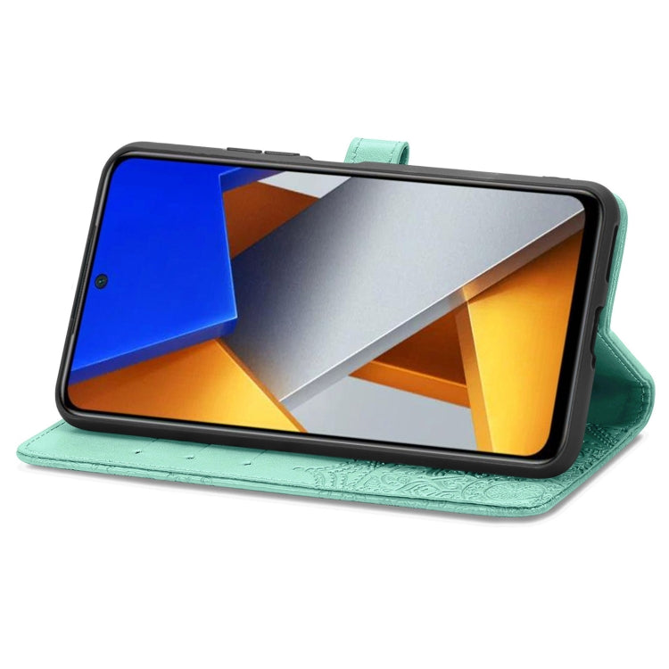 For Xiaomi Poco M4 Pro 4G Mandala Flower Embossed Flip Leather Phone Case