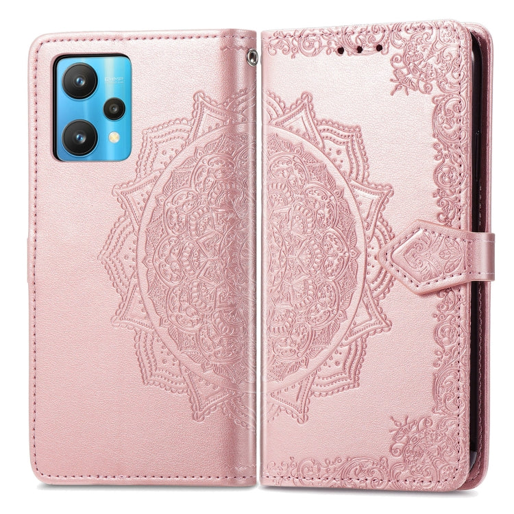 For OPPO Realme 9 Pro Mandala Flower Embossed Flip Leather Phone Case