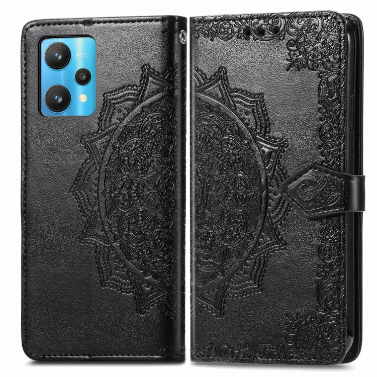 For OPPO Realme 9 Pro+ 5G Mandala Flower Embossed Flip Leather Phone Case