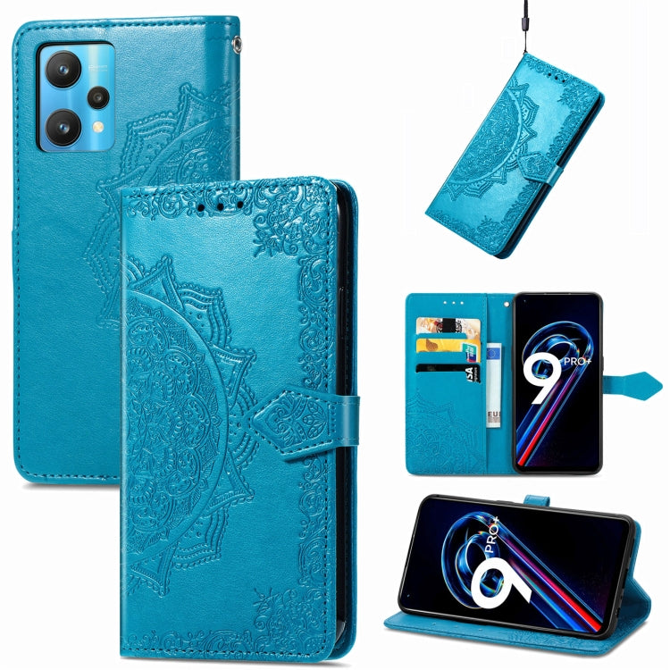 For OPPO Realme 9 Pro+ 5G Mandala Flower Embossed Flip Leather Phone Case