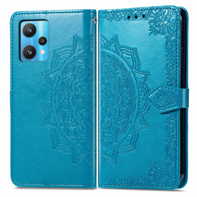 For OPPO Realme 9 Pro+ 5G Mandala Flower Embossed Flip Leather Phone Case