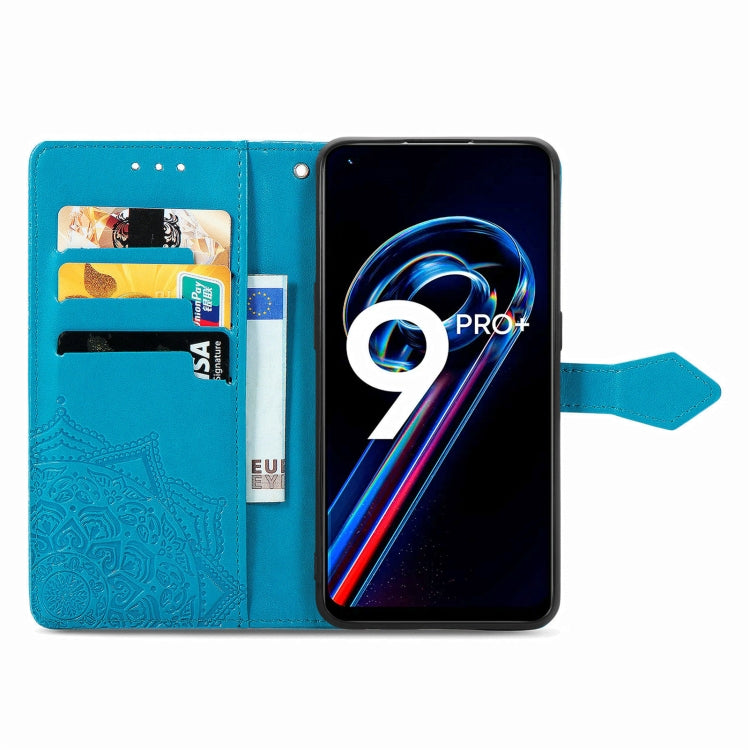 For OPPO Realme 9 Pro+ 5G Mandala Flower Embossed Flip Leather Phone Case