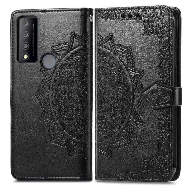 For TCL 30 V 5G Mandala Flower Embossed Flip Leather Phone Case