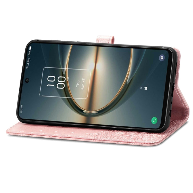 For TCL 30 V 5G Mandala Flower Embossed Flip Leather Phone Case