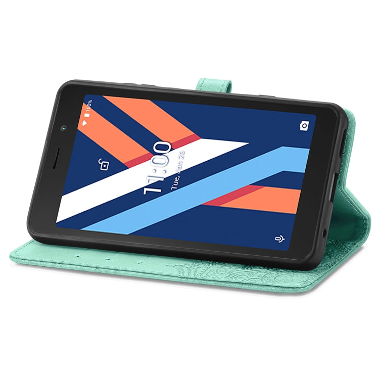 For Wiko Y52 Mandala Flower Embossed Flip Leather Phone Case