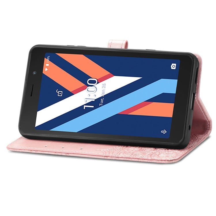 For Wiko Y52 Mandala Flower Embossed Flip Leather Phone Case