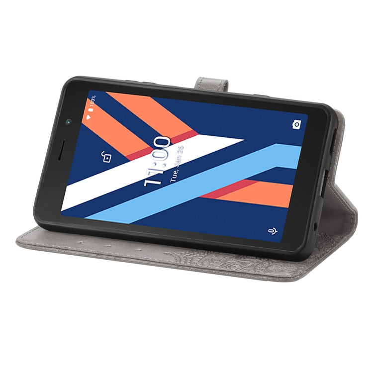 For Wiko Y52 Mandala Flower Embossed Flip Leather Phone Case