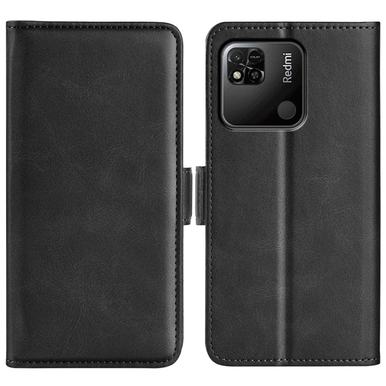 For Xiaomi Redmi 10A Dual-side Magnetic Buckle Leather Phone Case