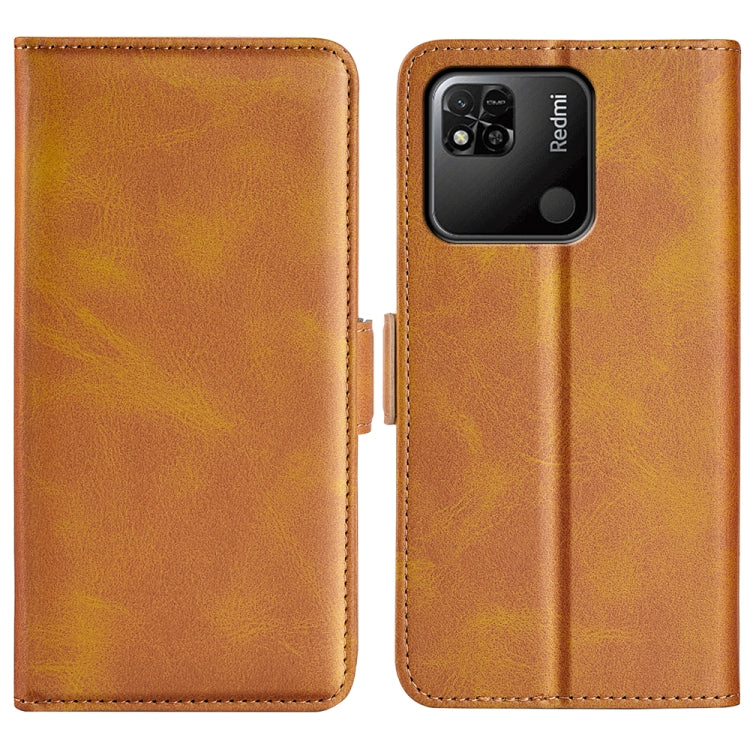 For Xiaomi Redmi 10A Dual-side Magnetic Buckle Leather Phone Case