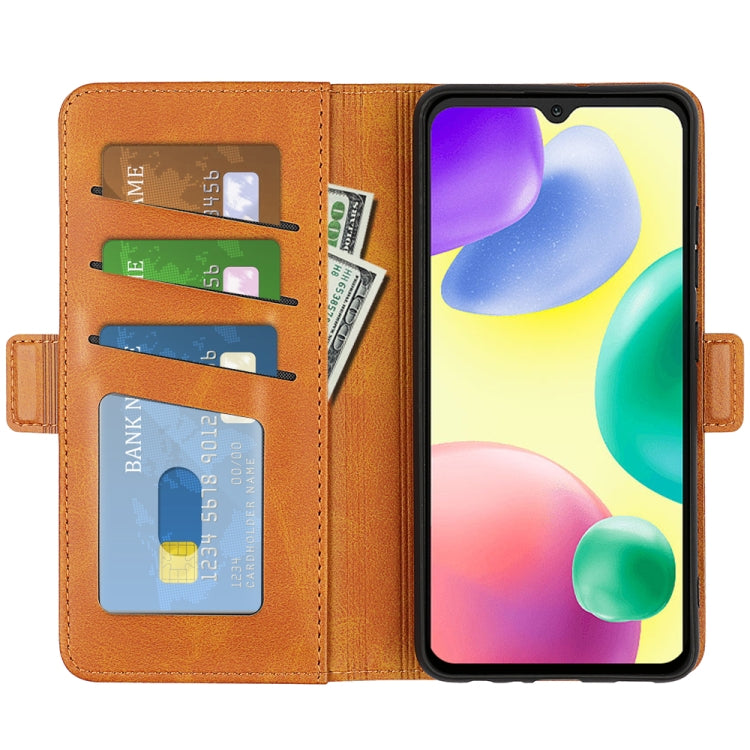 For Xiaomi Redmi 10A Dual-side Magnetic Buckle Leather Phone Case