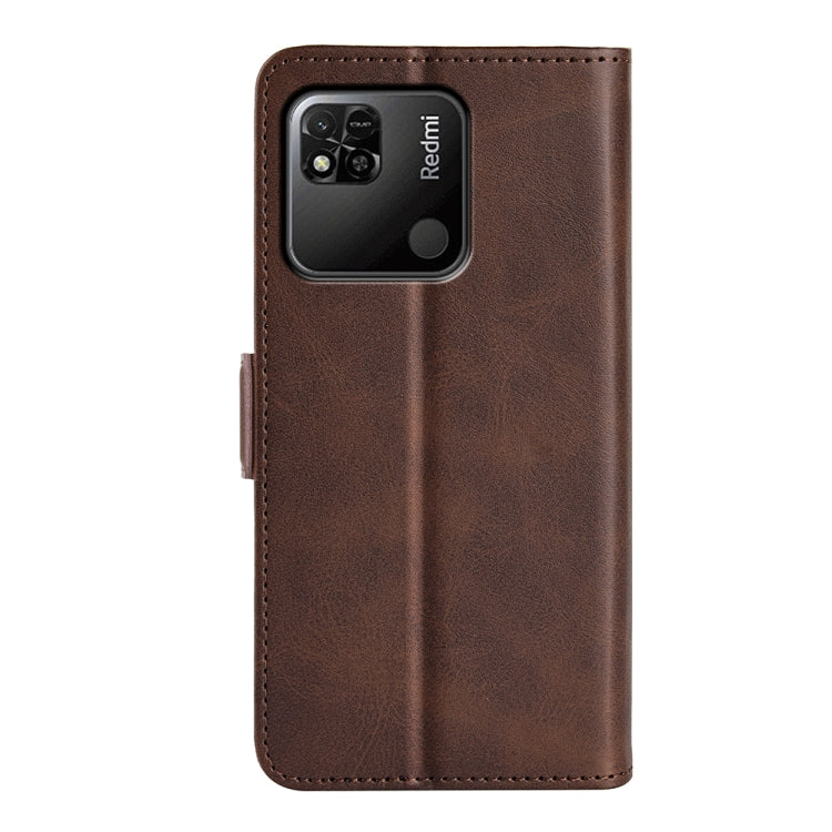 For Xiaomi Redmi 10A Dual-side Magnetic Buckle Leather Phone Case