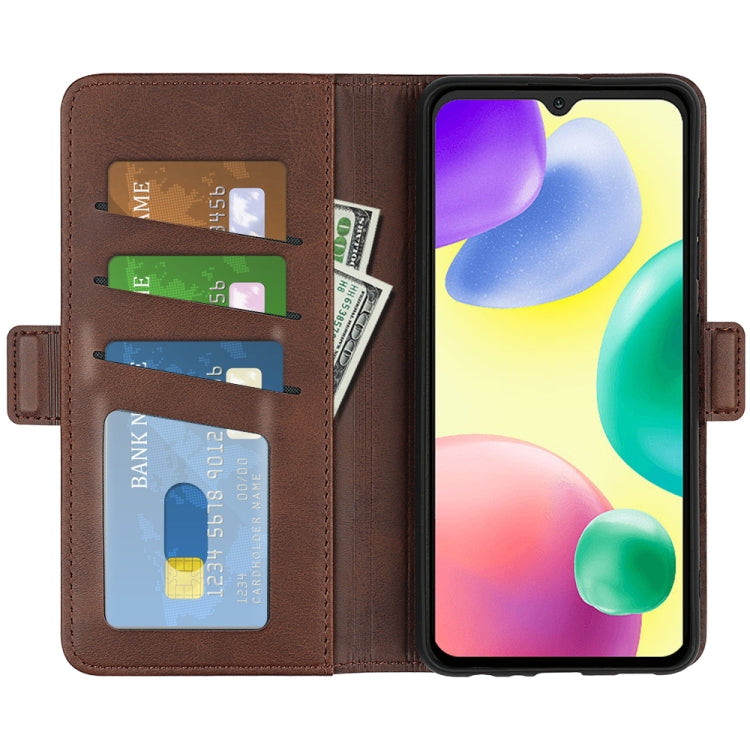 For Xiaomi Redmi 10A Dual-side Magnetic Buckle Leather Phone Case