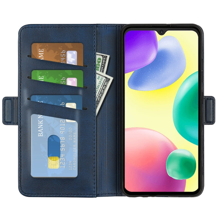 For Xiaomi Redmi 10A Dual-side Magnetic Buckle Leather Phone Case