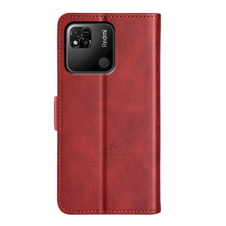 For Xiaomi Redmi 10A Dual-side Magnetic Buckle Leather Phone Case
