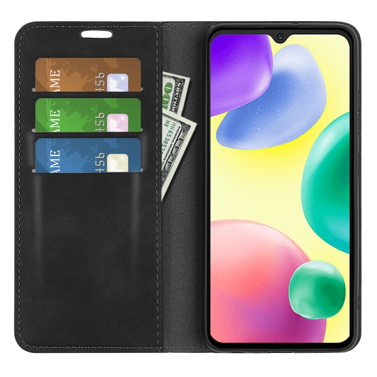 For Xiaomi Redmi 10A Retro-skin Magnetic Suction Leather Phone Case
