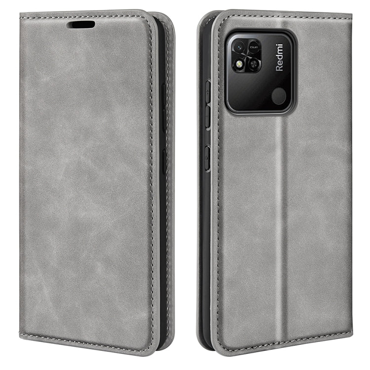 For Xiaomi Redmi 10A Retro-skin Magnetic Suction Leather Phone Case
