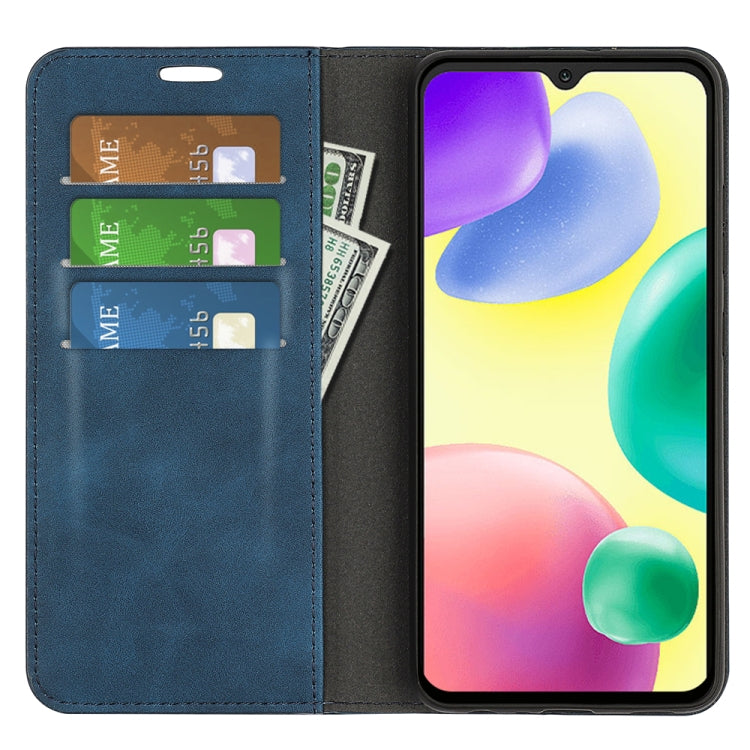 For Xiaomi Redmi 10A Retro-skin Magnetic Suction Leather Phone Case