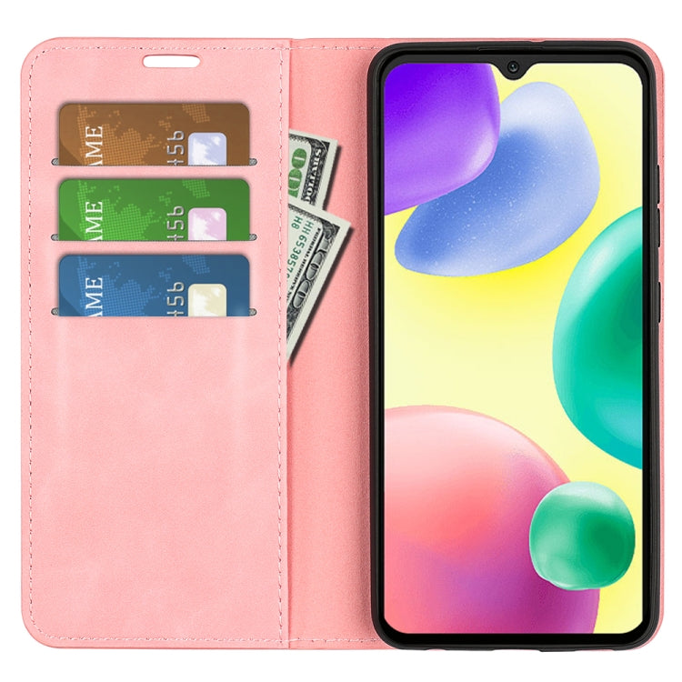 For Xiaomi Redmi 10A Retro-skin Magnetic Suction Leather Phone Case