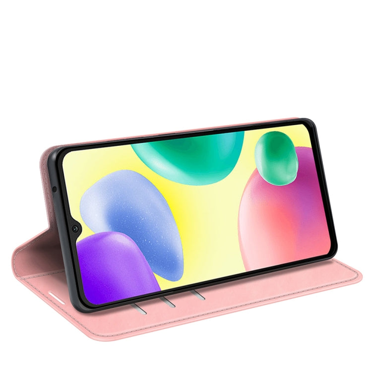 For Xiaomi Redmi 10A Retro-skin Magnetic Suction Leather Phone Case