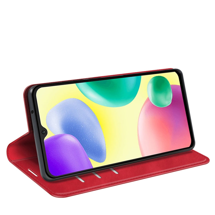 For Xiaomi Redmi 10A Retro-skin Magnetic Suction Leather Phone Case