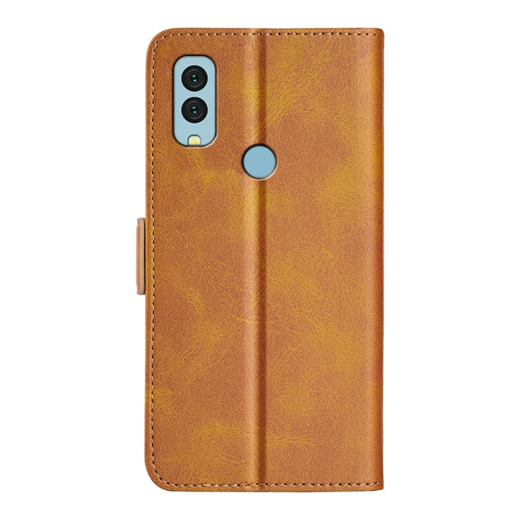 For Kyocera Android One S9 Dual-side Magnetic Buckle Leather Phone Case