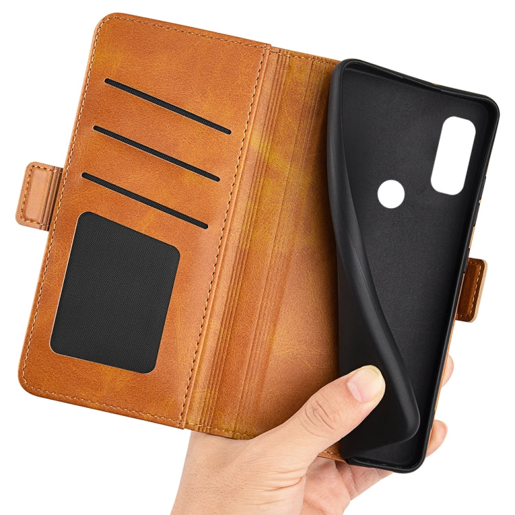 For Kyocera Android One S9 Dual-side Magnetic Buckle Leather Phone Case