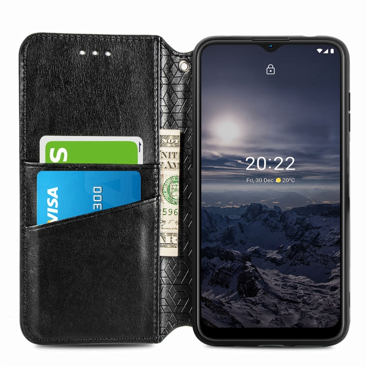 For Nokia G21 Blooming Mandala Embossed Magnetic Leather Phone Case