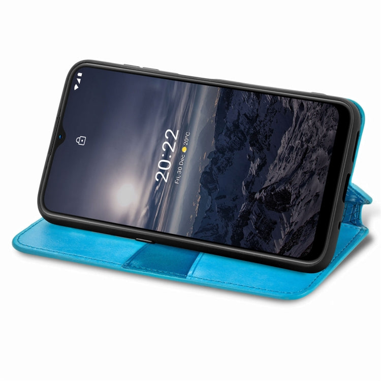 For Nokia G21 Blooming Mandala Embossed Magnetic Leather Phone Case