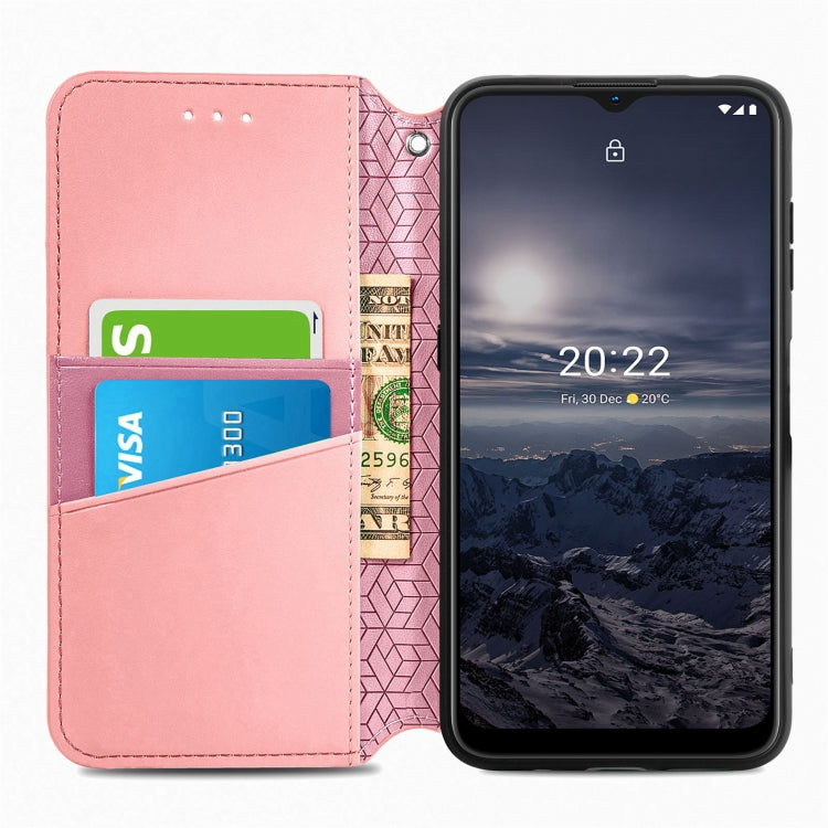 For Nokia G21 Blooming Mandala Embossed Magnetic Leather Phone Case