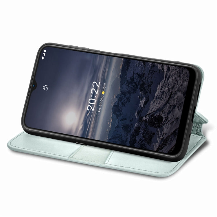 For Nokia G21 Blooming Mandala Embossed Magnetic Leather Phone Case