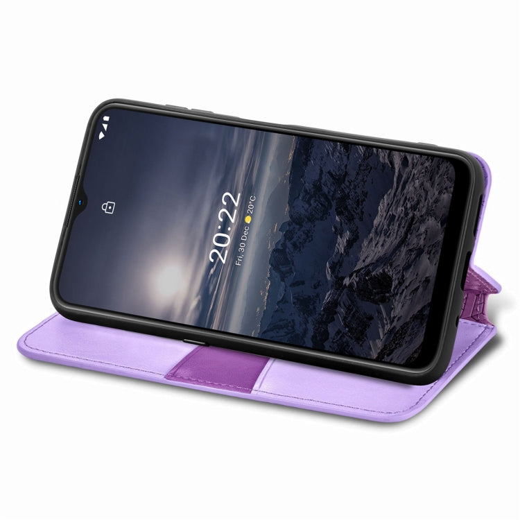 For Nokia G21 Blooming Mandala Embossed Magnetic Leather Phone Case