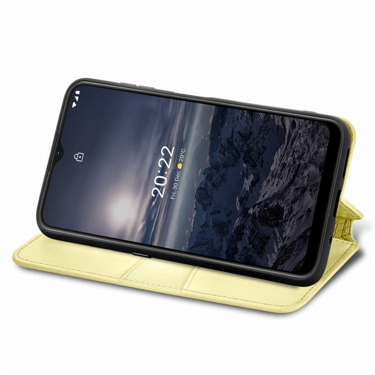 For Nokia G21 Blooming Mandala Embossed Magnetic Leather Phone Case