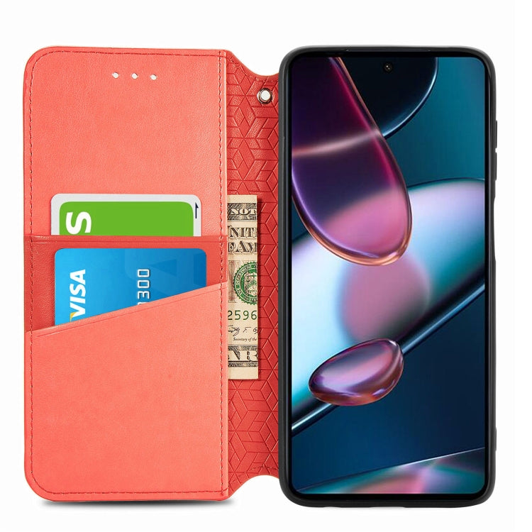 For Motorola Edge X30 Blooming Mandala Embossed Magnetic Leather Phone Case