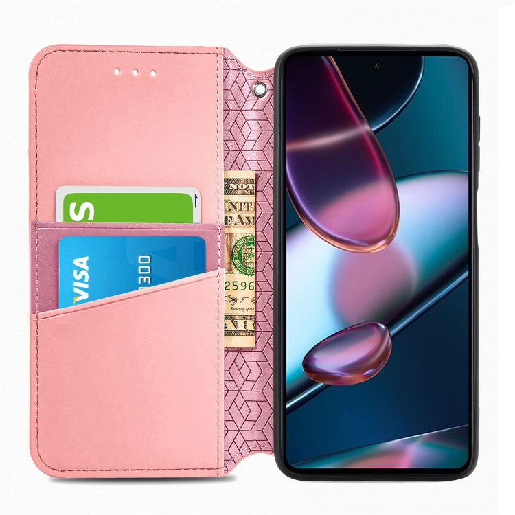 For Motorola Edge X30 Blooming Mandala Embossed Magnetic Leather Phone Case