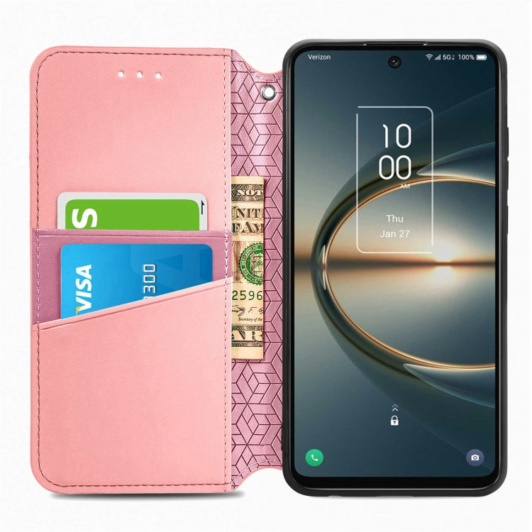 For TCL 30 V 5G Blooming Mandala Embossed Magnetic Leather Phone Case