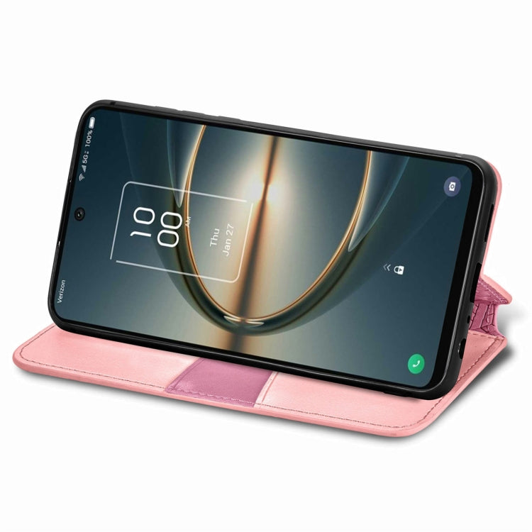 For TCL 30 V 5G Blooming Mandala Embossed Magnetic Leather Phone Case