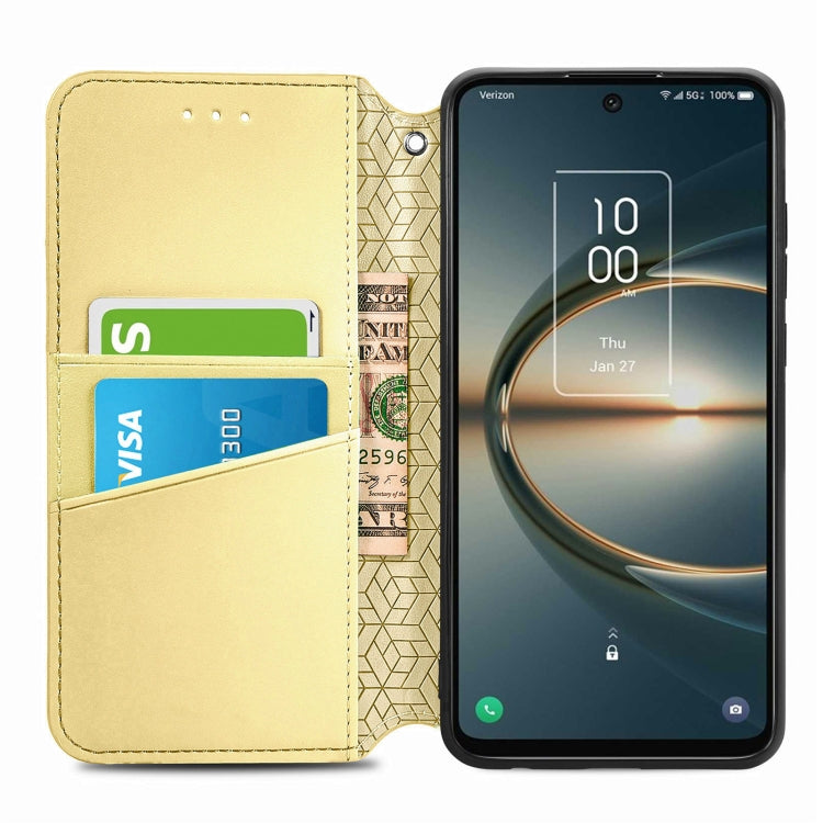 For TCL 30 V 5G Blooming Mandala Embossed Magnetic Leather Phone Case