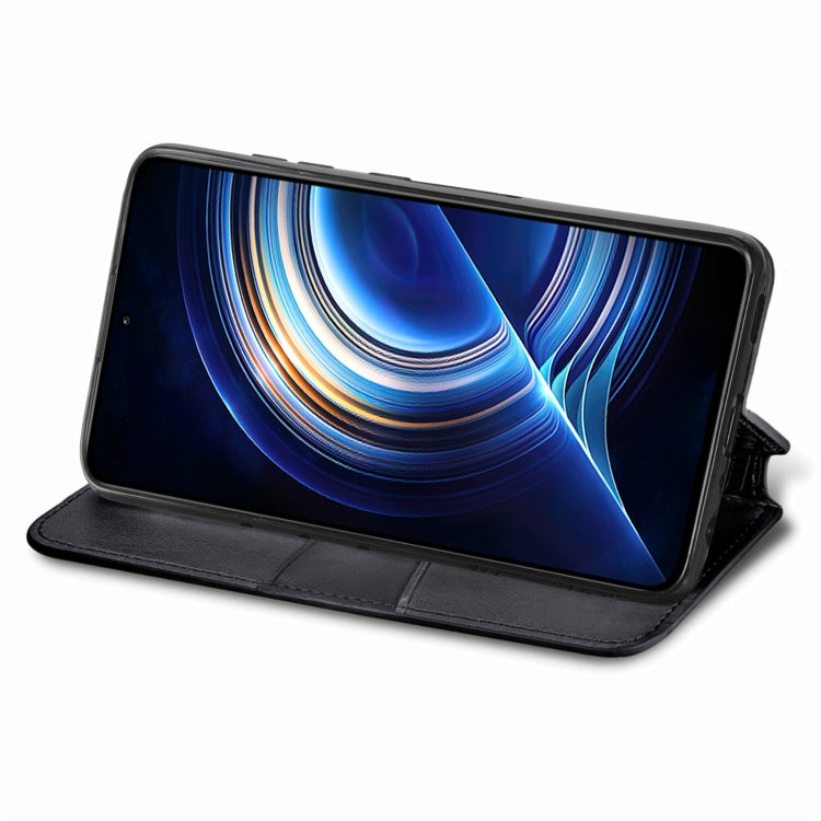 For Xiaomi Redmi K50 Pro Blooming Mandala Embossed Magnetic Leather Phone Case