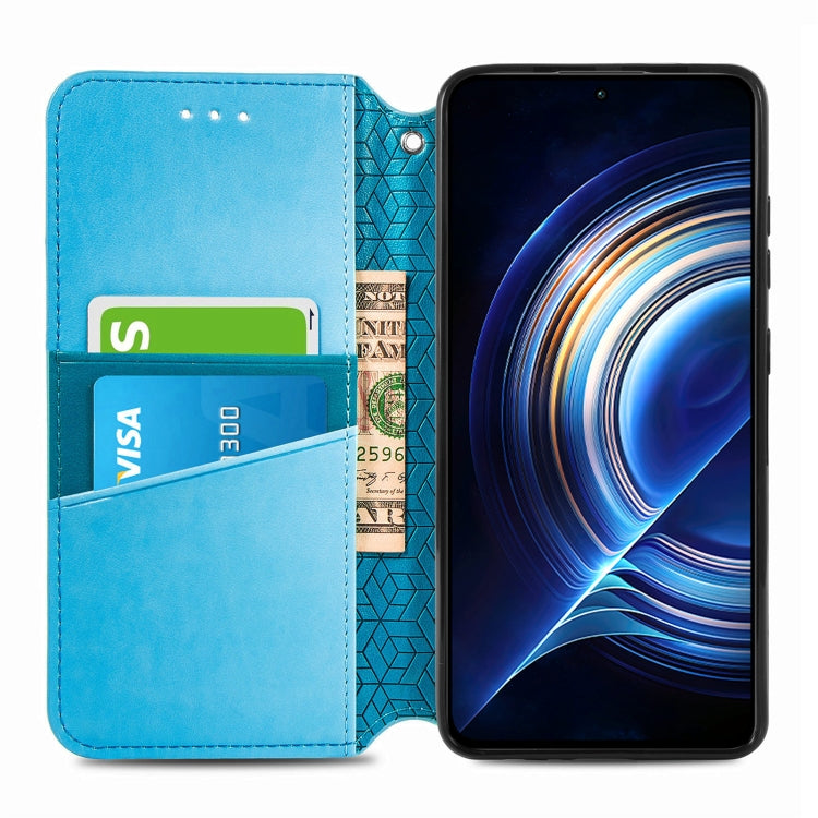 For Xiaomi Redmi K50 Pro Blooming Mandala Embossed Magnetic Leather Phone Case