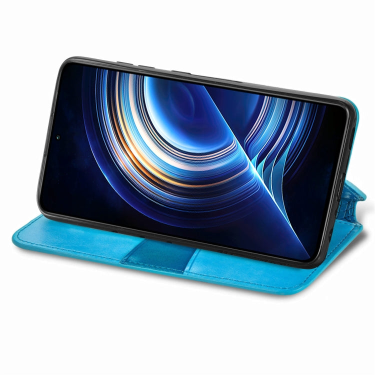 For Xiaomi Redmi K50 Pro Blooming Mandala Embossed Magnetic Leather Phone Case