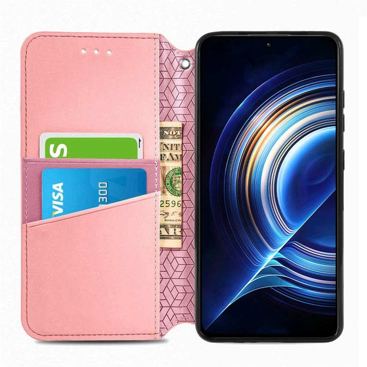 For Xiaomi Redmi K50 Pro Blooming Mandala Embossed Magnetic Leather Phone Case