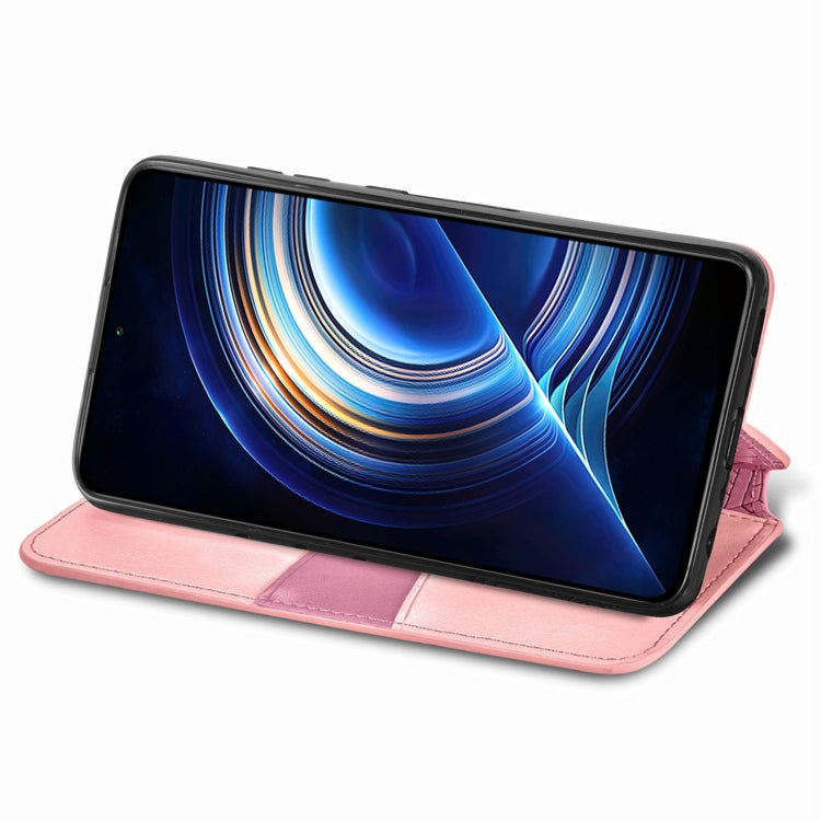 For Xiaomi Redmi K50 Pro Blooming Mandala Embossed Magnetic Leather Phone Case