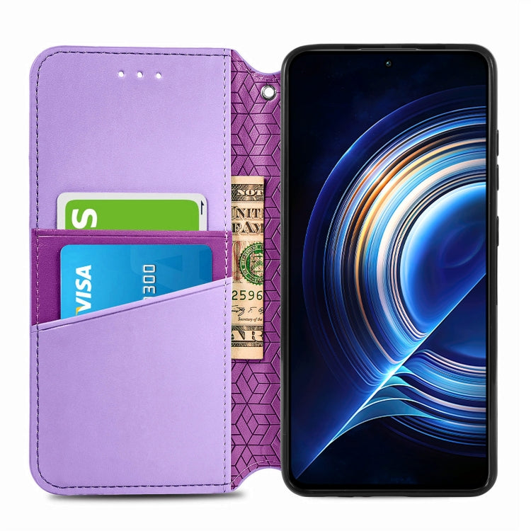 For Xiaomi Redmi K50 Pro Blooming Mandala Embossed Magnetic Leather Phone Case