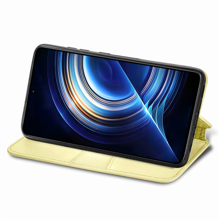 For Xiaomi Redmi K50 Pro Blooming Mandala Embossed Magnetic Leather Phone Case