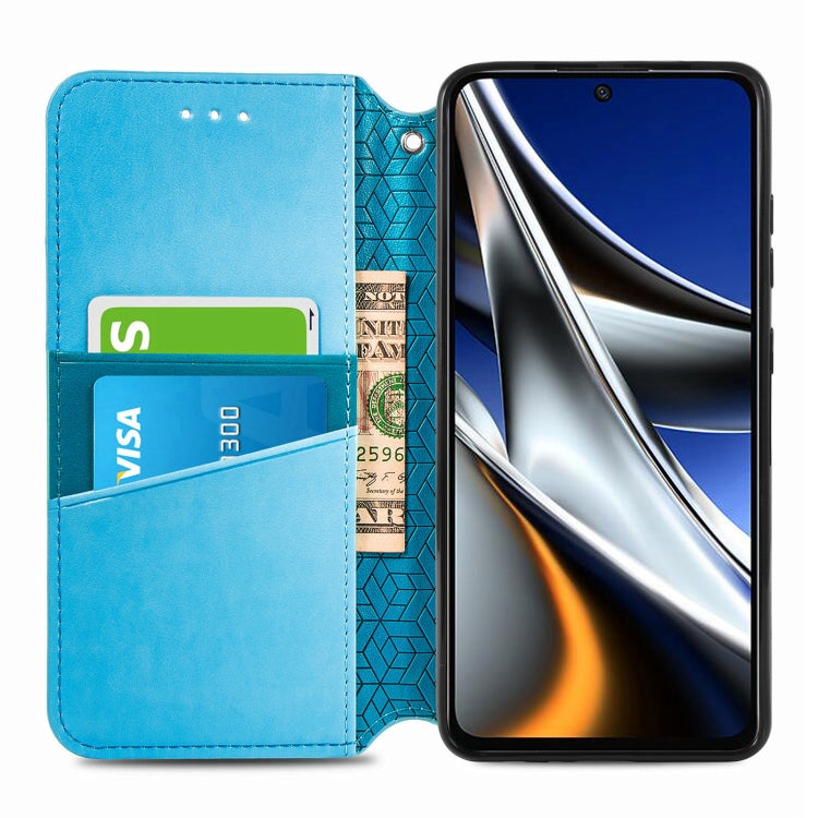 For Xiaomi Poco X4 Pro 5G Blooming Mandala Embossed Magnetic Leather Phone Case