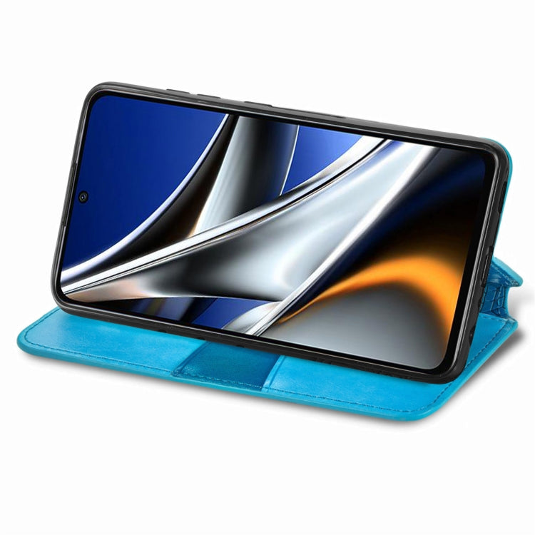 For Xiaomi Poco X4 Pro 5G Blooming Mandala Embossed Magnetic Leather Phone Case