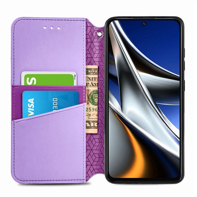 For Xiaomi Poco X4 Pro 5G Blooming Mandala Embossed Magnetic Leather Phone Case