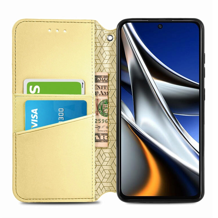 For Xiaomi Poco X4 Pro 5G Blooming Mandala Embossed Magnetic Leather Phone Case